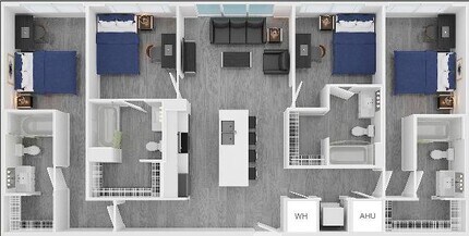 4BR/4BA - Premium Private floor plan